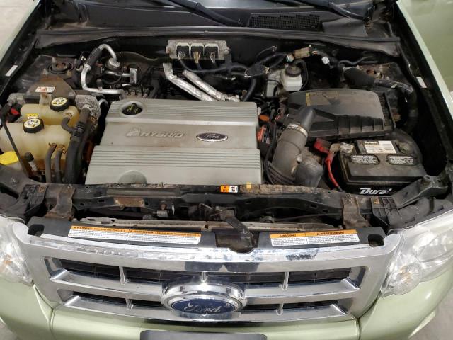 1FMCU59H78KA85342 - 2008 FORD ESCAPE HYB HEV GREEN photo 12