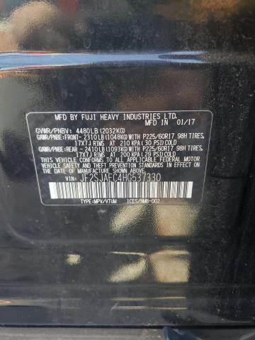 JF2SJAEC4HG537330 - 2017 SUBARU FORESTER 2.5I PREMIUM 黑色 照片 13