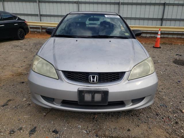 1HGEM22185L048431 - 2005 HONDA CIVIC DX VP SILVER photo 5