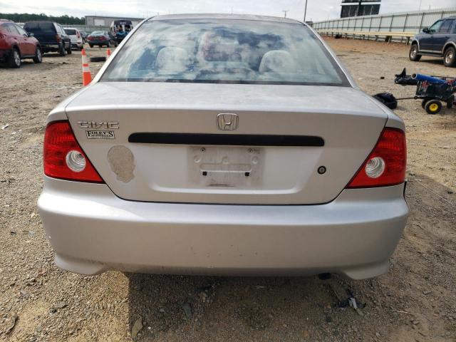 1HGEM22185L048431 - 2005 HONDA CIVIC DX VP SILVER photo 6
