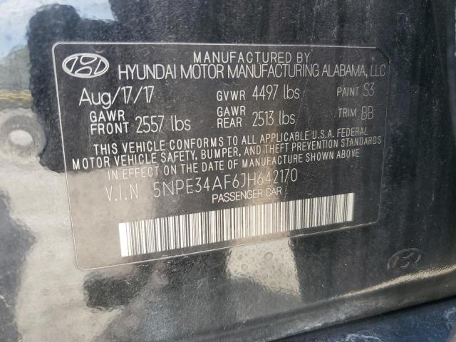 5NPE34AF6JH642170 - 2018 HYUNDAI SONATA SPORT Qara foto 12