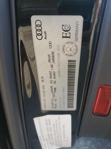 WAUB4CF50JA114543 - 2018 AUDI S5 PREMIUM PLUS 黑色 照片 12