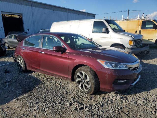 1HGCR2F84HA284106 - 2017 HONDA ACCORD EXL BURGUNDY photo 4