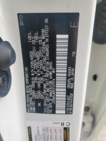 JTEBU5JR3C5107974 - 2012 TOYOTA 4RUNNER SR5 WHITE photo 14