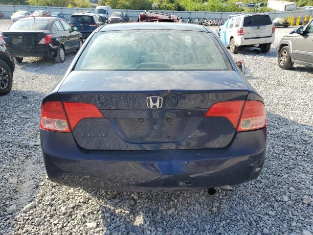 1HGFA165X8L004732 - 2008 HONDA CIVIC LX Bleu photo 6