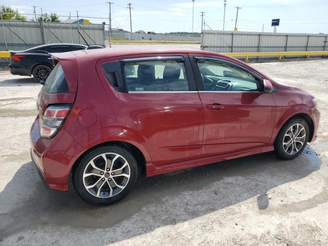 1G1JD6SB5K4112906 - 2019 CHEVROLET SONIC LT MAROON photo 3