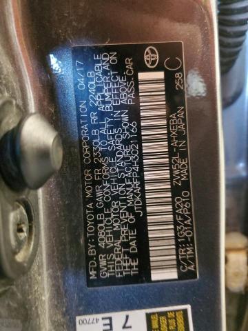 JTDKARFP4H3021166 - 2017 TOYOTA PRIUS PRIM Grau Foto 12