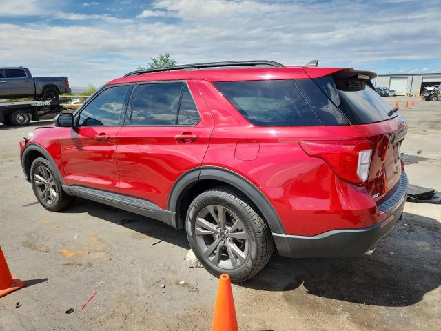 1FMSK8DH9MGA05241 - 2021 FORD EXPLORER XLT Czerwony zdjęcie 2