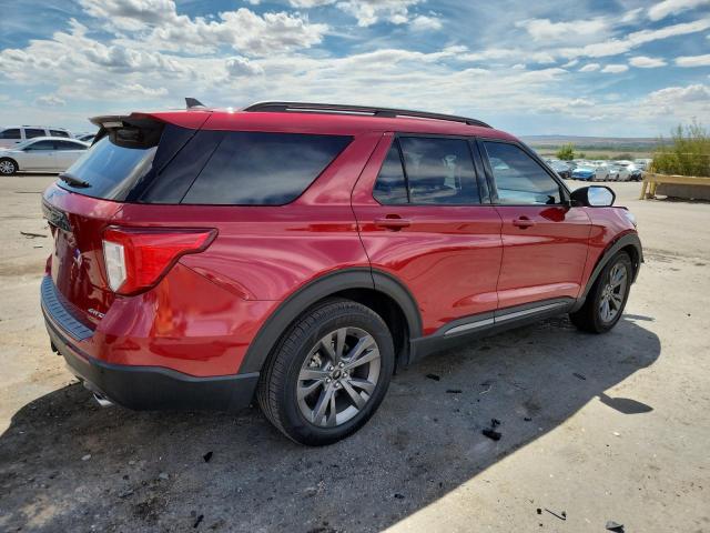 1FMSK8DH9MGA05241 - 2021 FORD EXPLORER XLT Czerwony zdjęcie 3