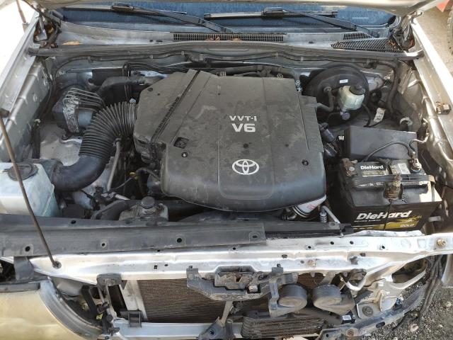 5TFJU4GNXBX006884 - 2011 TOYOTA TACOMA DOUBLE CAB PRERUNNER SILVER photo 11