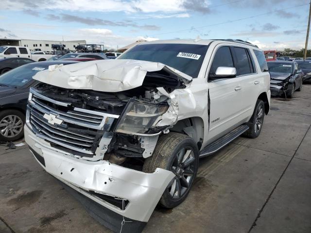 1GNSKCKC6JR104086 - 2018 CHEVROLET TAHOE K1500 PREMIER WHITE photo 1