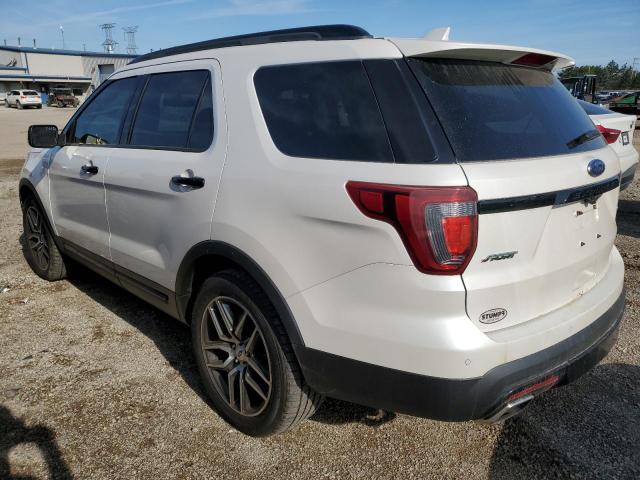 1FM5K8GT6GGB18551 - 2016 FORD EXPLORER SPORT Белый фото 2