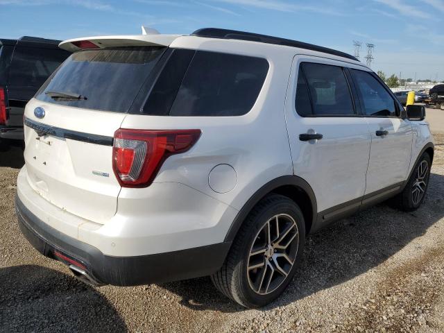 1FM5K8GT6GGB18551 - 2016 FORD EXPLORER SPORT Белый фото 3