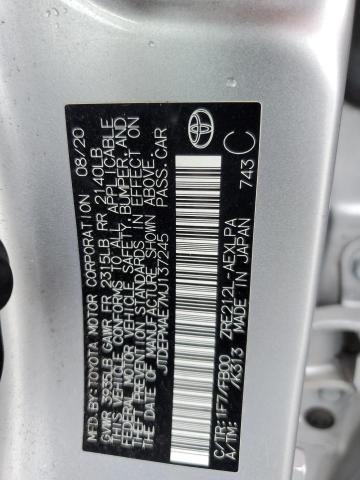 JTDEPMAE7MJ137245 - 2021 TOYOTA COROLLA LE 银色 照片 13