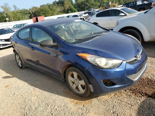 KMHDH4AE6DU499635 - 2013 HYUNDAI ELANTRA GLS BLUE photo 4