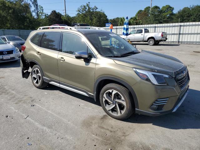 JF2SKARC7NH459543 - 2022 SUBARU FORESTER TOURING 绿色 照片 4