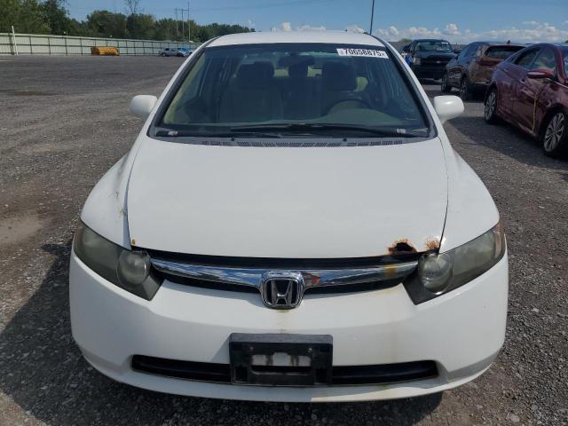 2HGFA16508H350172 - 2008 HONDA CIVIC LX WHITE photo 5
