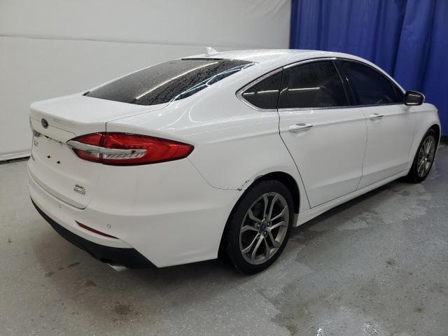 3FA6P0CD2KR142024 - 2019 FORD FUSION SEL WHITE photo 3