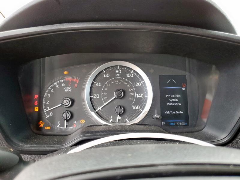 5YFEPMAE8MP215575 - 2021 TOYOTA COROLLA LE RED photo 9