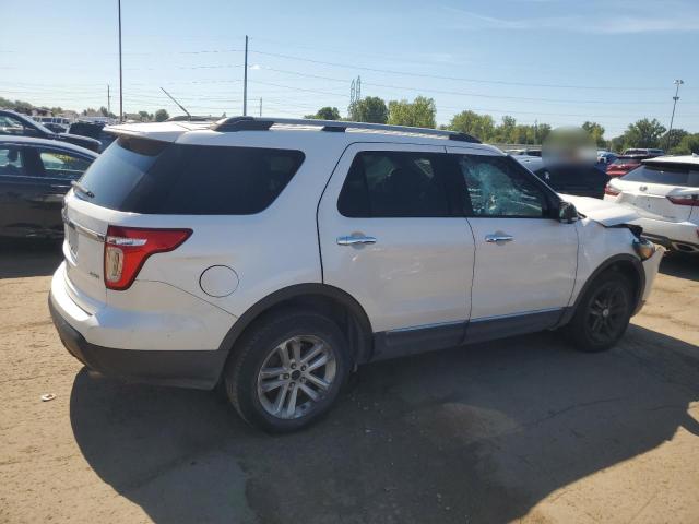 1FM5K8D81EGA97542 - 2014 FORD EXPLORER XLT WHITE photo 3