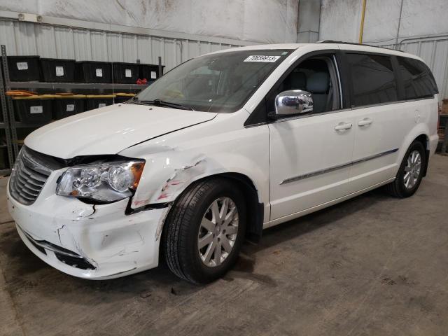 2C4RC1CG1CR244988 - 2012 CHRYSLER TOWN & COU TOURING L WHITE photo 1