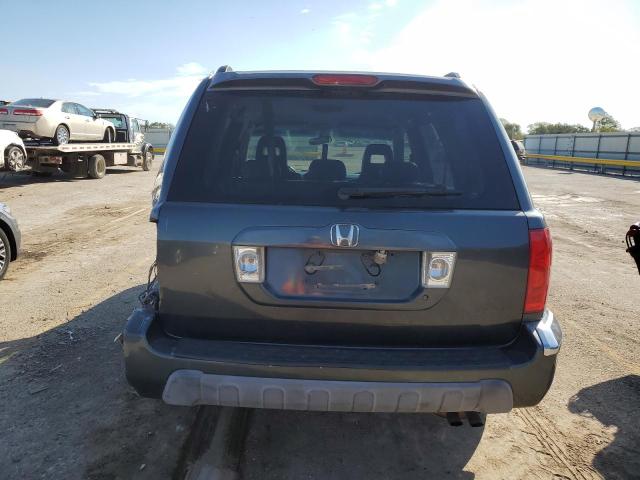 2HKYF18653H581678 - 2003 HONDA PILOT EXL GRAY photo 6