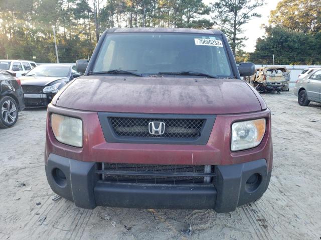 5J6YH18716L000223 - 2006 HONDA ELEMENT EX BURGUNDY photo 5