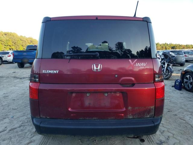 5J6YH18716L000223 - 2006 HONDA ELEMENT EX BURGUNDY photo 6