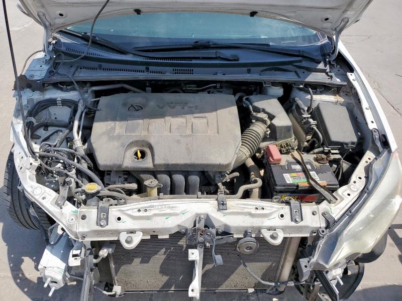 2T1BURHEXEC106860 - 2014 TOYOTA COROLLA L WHITE photo 11