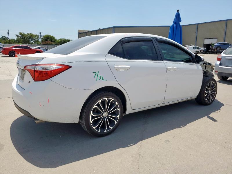 2T1BURHEXEC106860 - 2014 TOYOTA COROLLA L WHITE photo 3