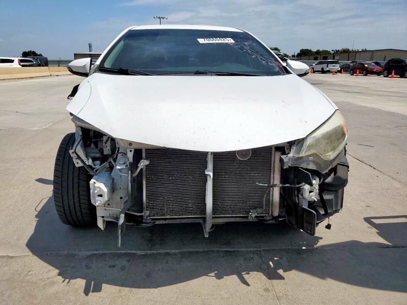 2T1BURHEXEC106860 - 2014 TOYOTA COROLLA L WHITE photo 5