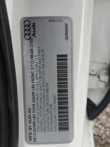 WAUGGAFC1CN156957 - 2012 AUDI A6 PREMIUM PLUS Ağ foto 13