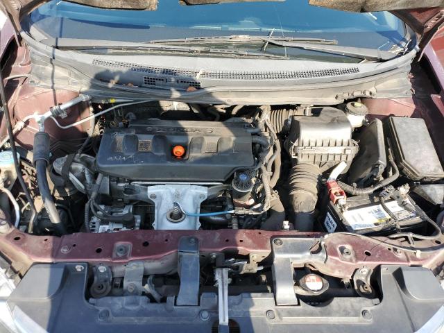 19XFB2F87CE322448 - 2012 HONDA CIVIC EX MAROON photo 11