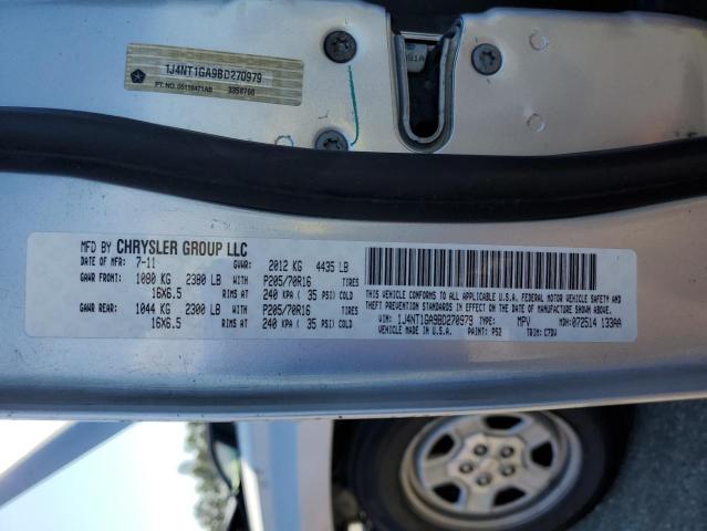 1J4NT1GA9BD270979 - 2011 JEEP PATRIOT SPORT 银色 照片 13