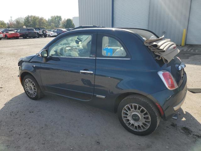 3C3CFFER5FT656698 - 2015 FIAT 500 LOUNGE BLUE photo 2