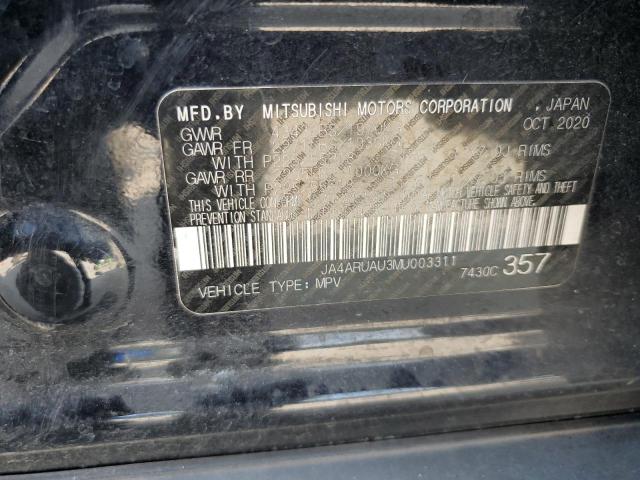 JA4ARUAU3MU003311 - 2021 MITSUBISHI OUTLANDER SPORT ES BLACK photo 14