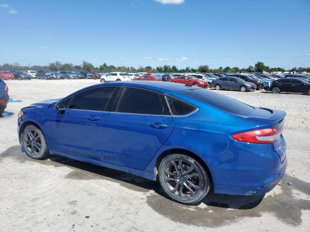 3FA6P0H71JR109212 - 2018 FORD FUSION SE أزرق صورة 2