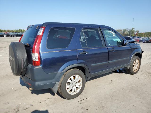 JHLRD78876C005950 - 2006 HONDA CR-V EX BLUE photo 3