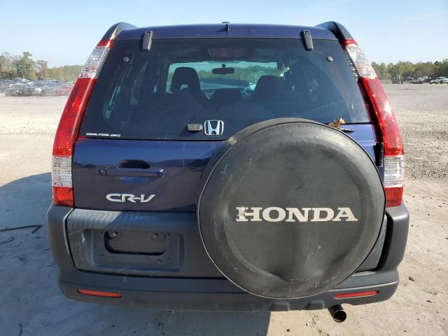 JHLRD78876C005950 - 2006 HONDA CR-V EX BLUE photo 6