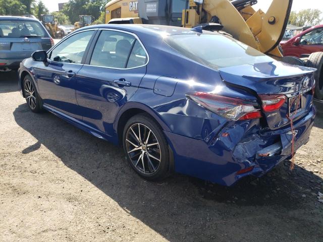 4T1G11AK2RU189592 - 2024 TOYOTA CAMRY SE NIGHT SHADE BLUE photo 2
