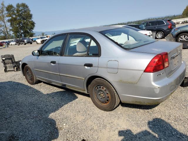 2HGES16541H520189 - 2001 HONDA CIVIC LX SILVER photo 2