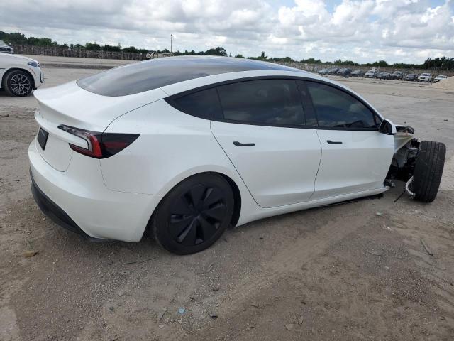 5YJ3E1EA7RF733070 - 2024 TESLA MODEL 3 WHITE photo 3