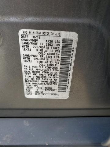 JN8AT2MV4JW353745 - 2018 NISSAN ROGUE S GRAY photo 13