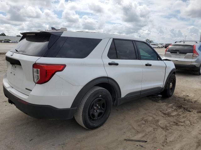 1FM5K8AB1MGA24797 - 2021 FORD EXPLORER POLICE INTERCEPTOR 白色 照片 3