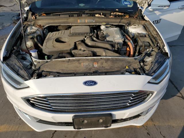 3FA6P0LU1JR129800 - 2018 FORD FUSION SE HYBRID WHITE photo 11