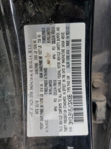 3MYDLBYV5JY324395 - 2018 TOYOTA YARIS IA BLACK photo 12