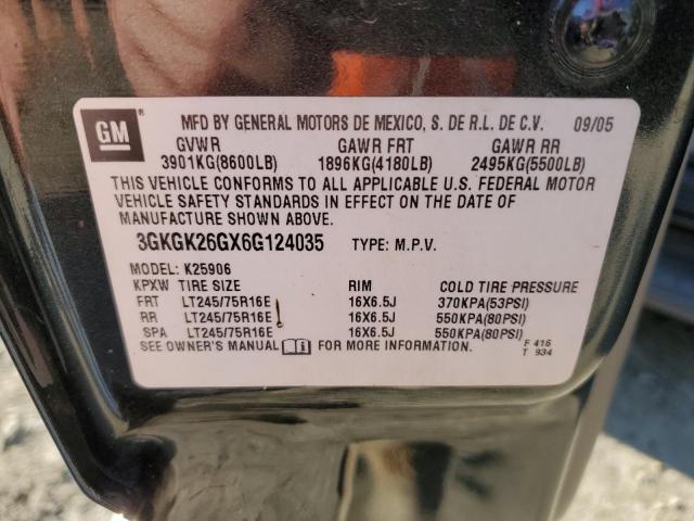 3GKGK26GX6G124035 - 2006 GMC YUKON XL K2500 CHARCOAL photo 13