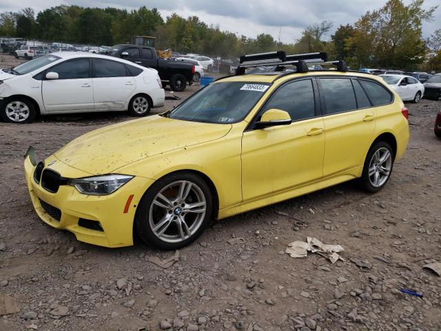 WBA8K3C57KFH12835 - 2019 BMW 330XI YELLOW photo 1