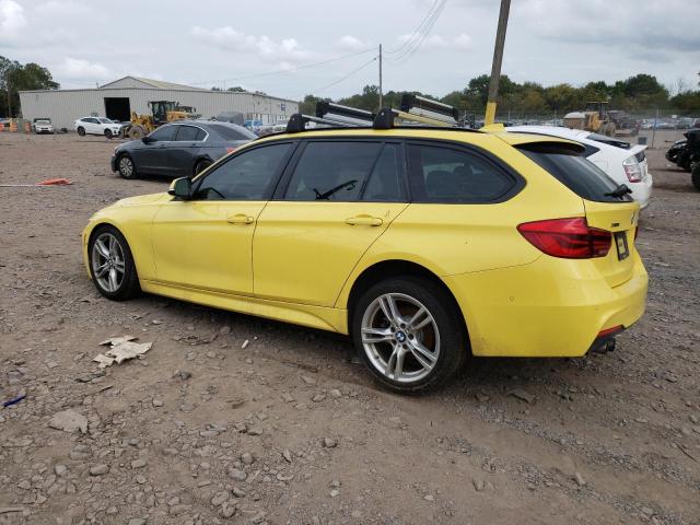 WBA8K3C57KFH12835 - 2019 BMW 330XI YELLOW photo 2