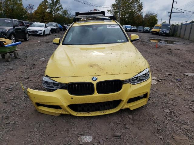 WBA8K3C57KFH12835 - 2019 BMW 330XI YELLOW photo 5